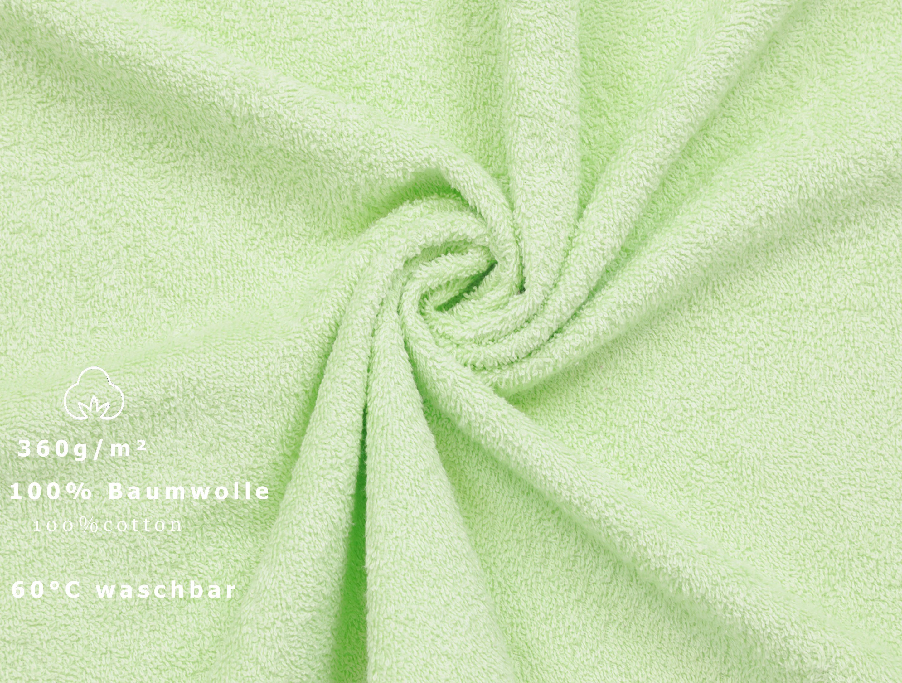 Betz Handtücher 6 50 Größe Baumwolle grün HandtücherPalermo und 100 rosé, Stück 100% x cm Farbe
