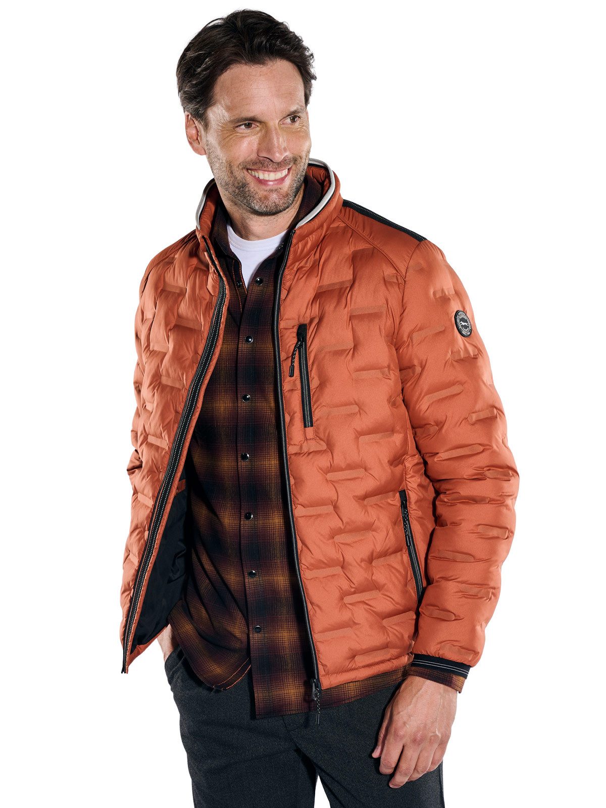 Engbers Steppjacke Herren Steppjacke, Rostorange