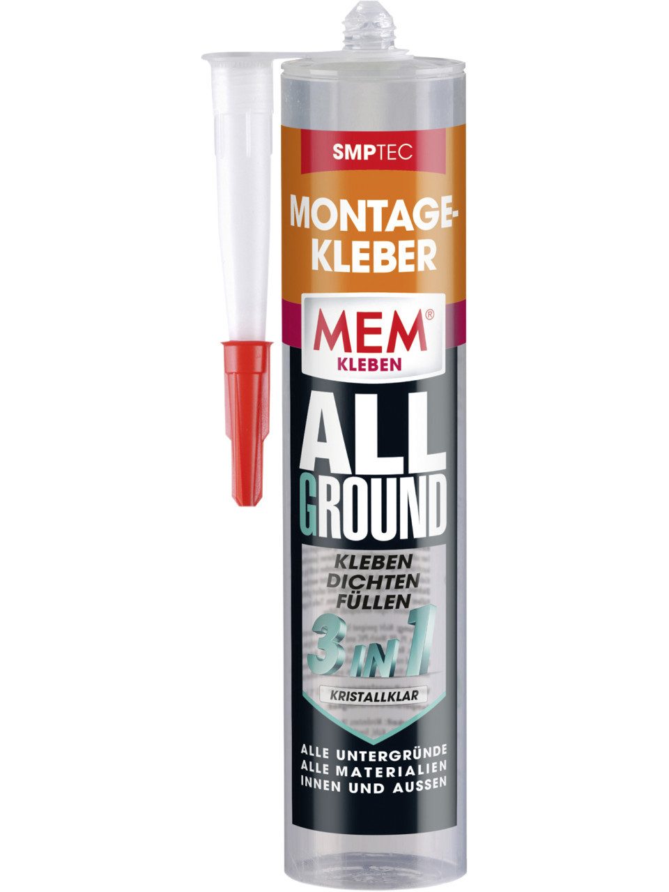 MEM Bauchemie Fliesenaufkleber MEM Montage-Kleber Allground Kristallkar 300 g