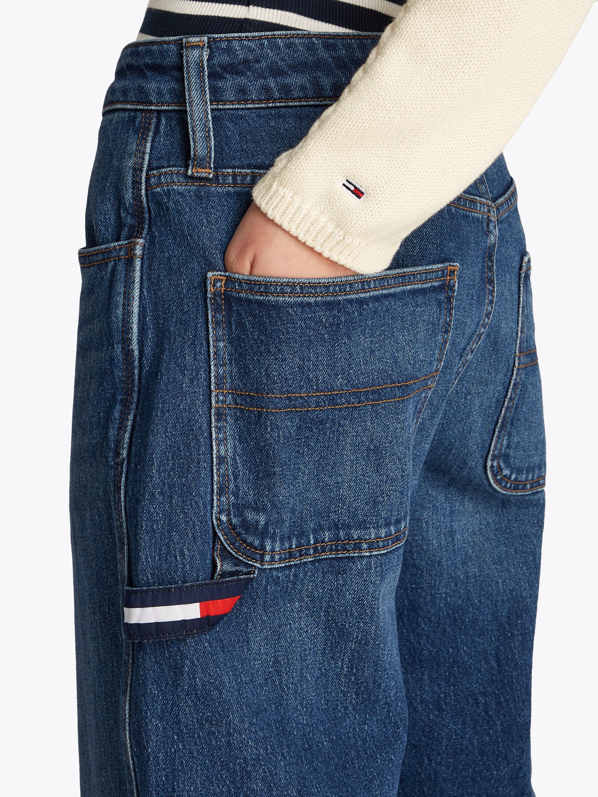 Tommy Jeans Relax-fit-Jeans MIA MR RLXD STR in blauer Waschung, mit Hammers günstig online kaufen