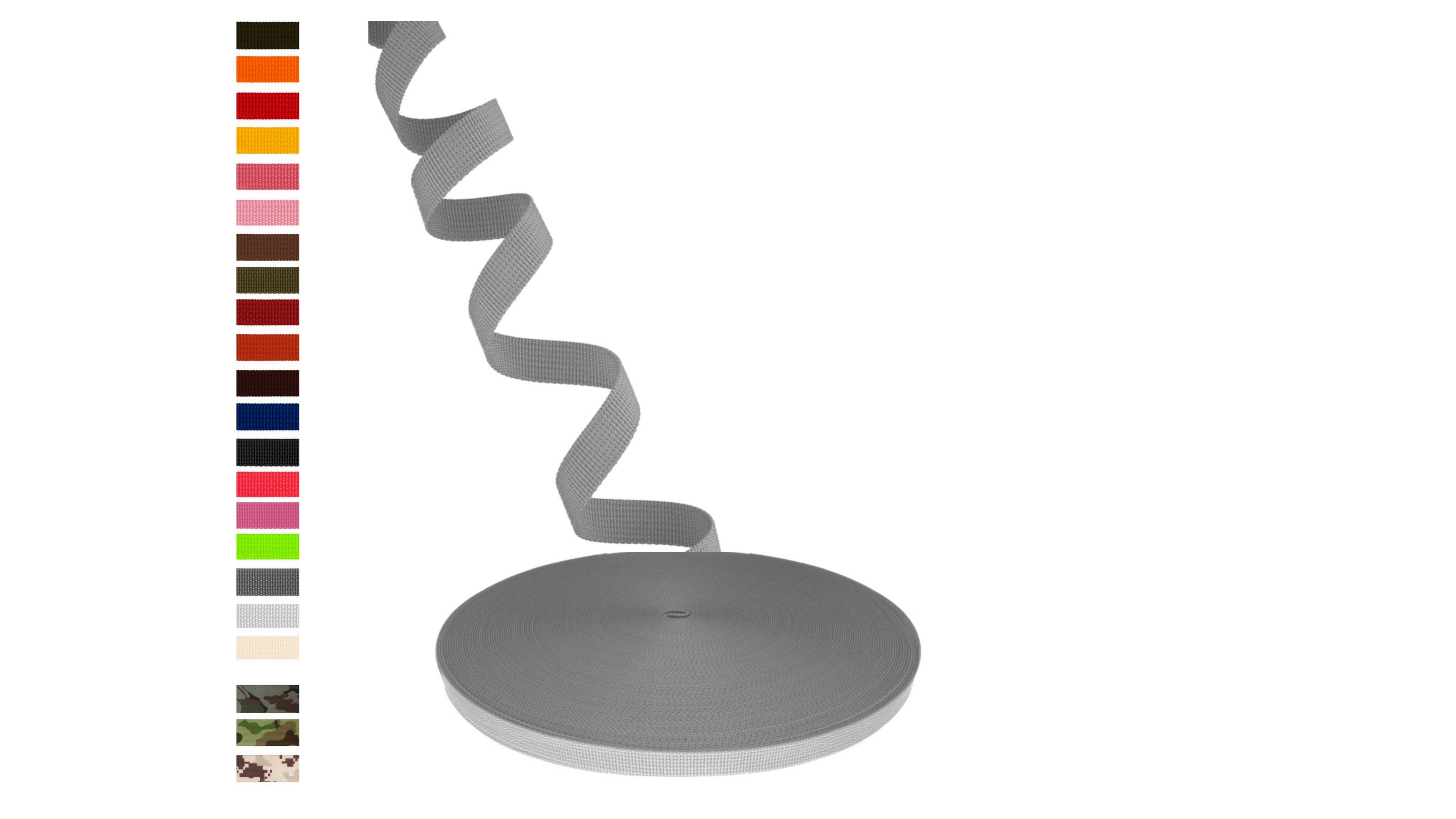 PaulZdrada Bastelband 3 m Gurtband, 38 mm breit, Rollladengurt Polyester Premium