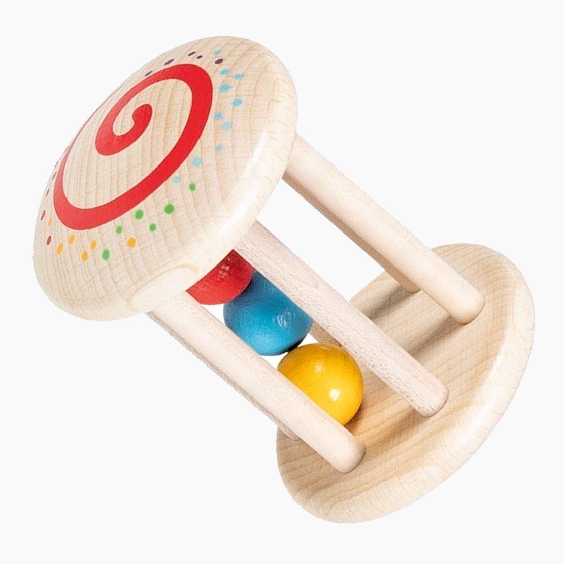 goki Greifling Greifling Käfigrassel Regenbogen (packung, 1-tlg., set), aus Holz,für Babyhände unverzichtbar