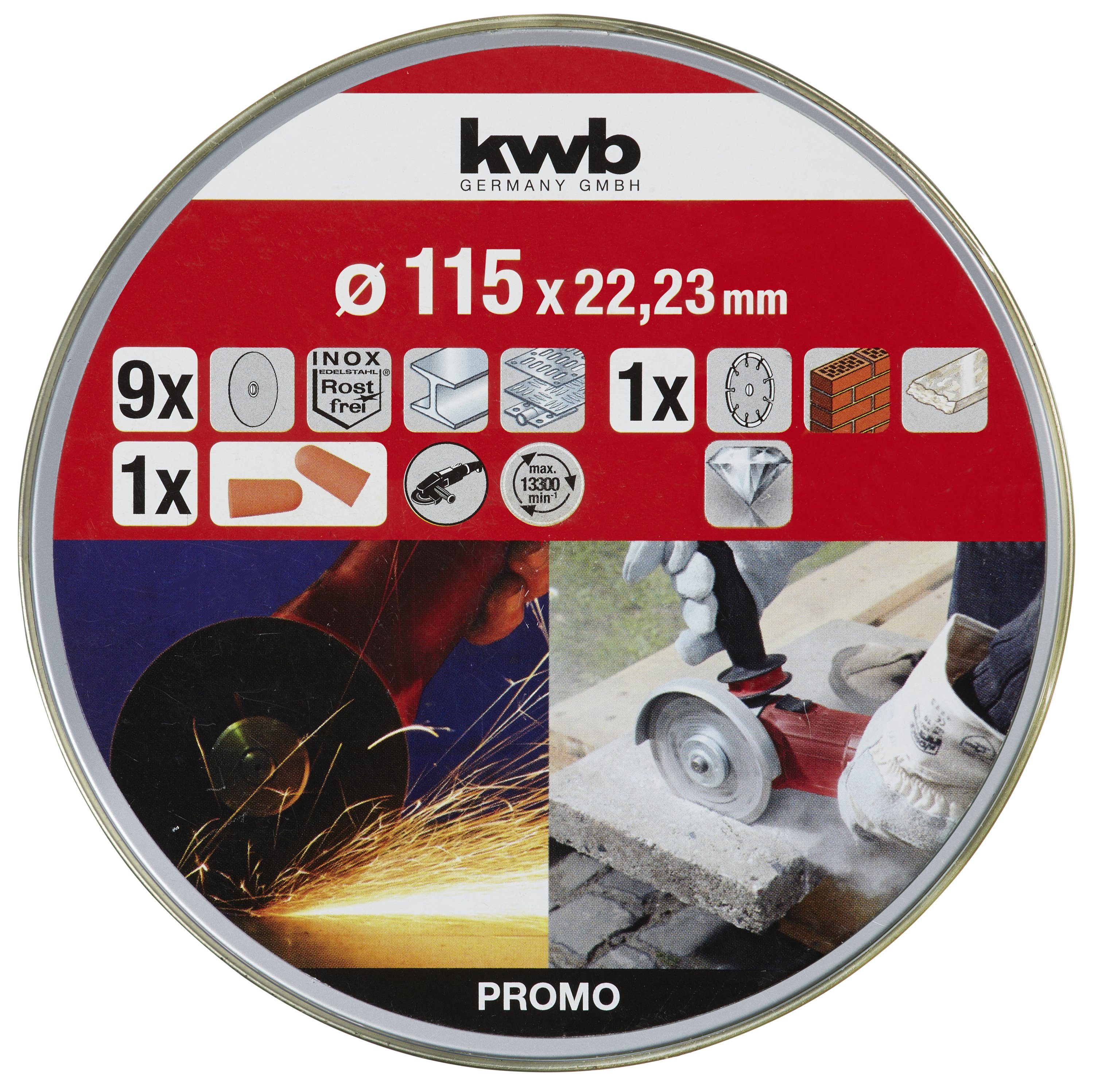 Thumbnail - kwb Trennscheiben, Ø 115.00 mm, (10-tlg)