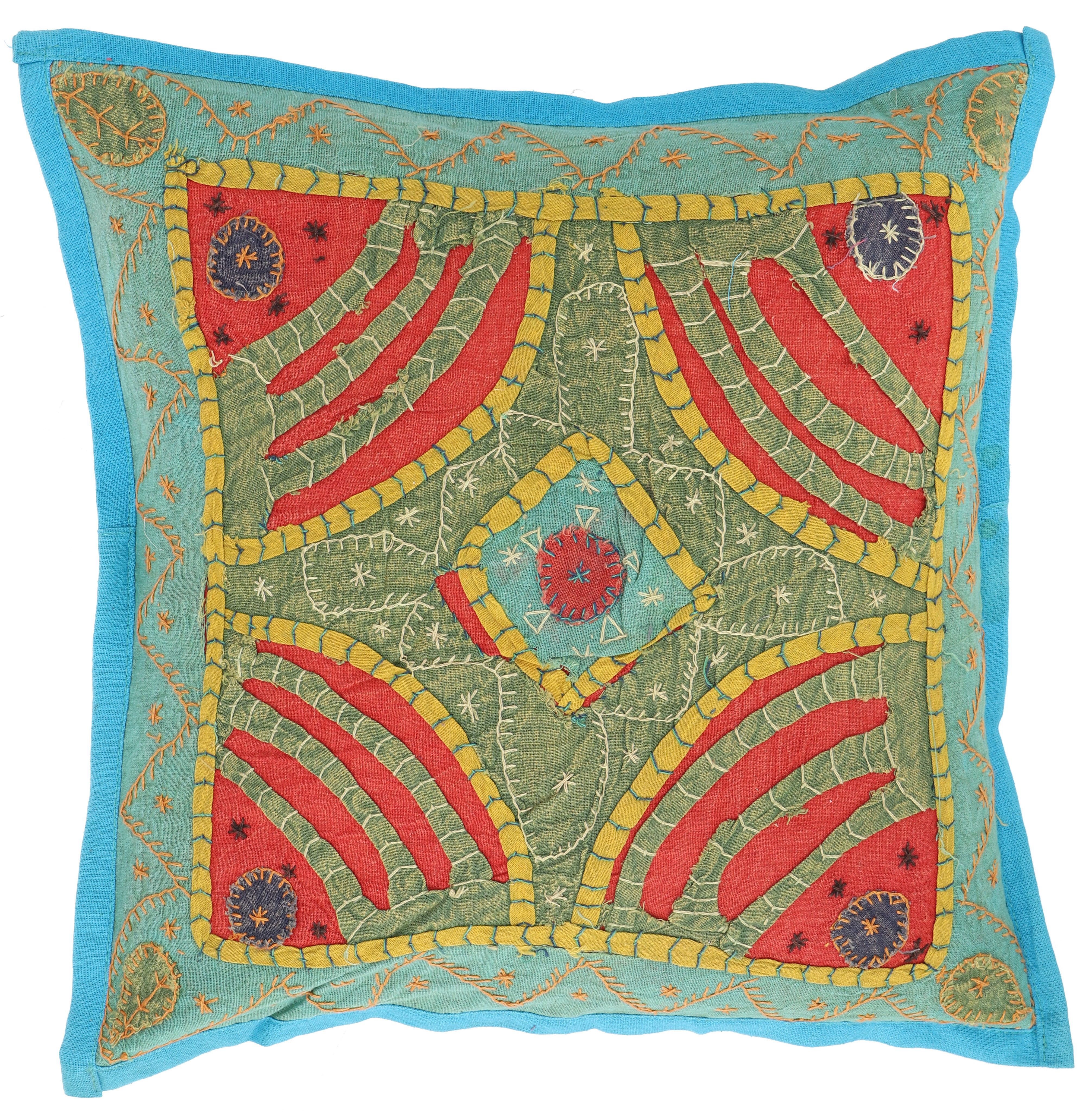Guru-Shop Подушкиbezüge Unikat Patchwork Декоративные подушкиhülle, indische Boho..