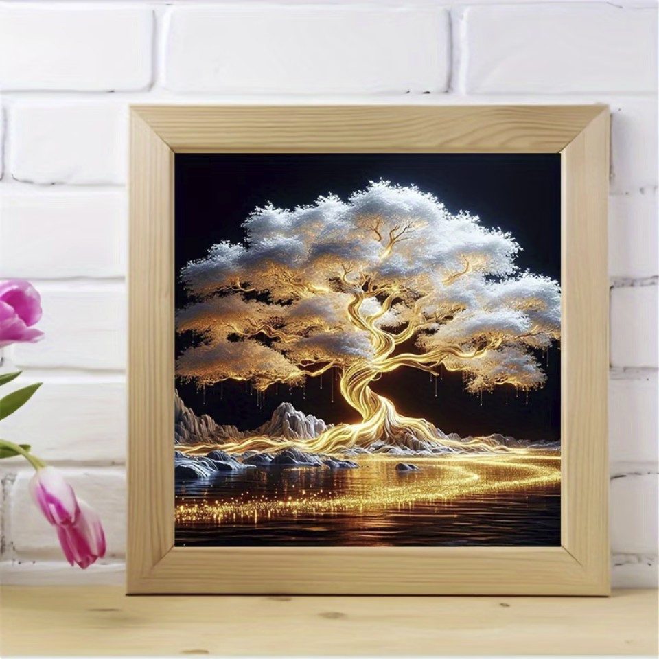 Venicce Love Kreativset Diamond Painting Bilder, 5D Diamant Painting Malerei - Baum des Lebens