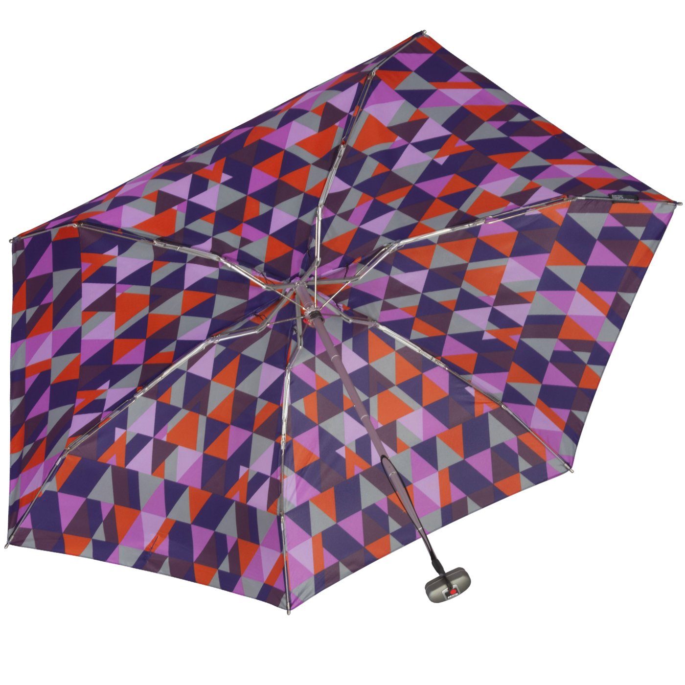Knirps® Taschenregenschirm winziger Damen-Taschenschirm, leicht und flach, für die Handtasche - Travel Donna purple – Bild 4 von 5