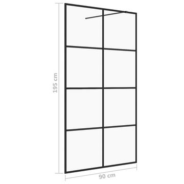 vidaXL Duschwanne Walk In Duschwand für Begehbare Dusche mit Klarem ESG Glas 90x195 cm