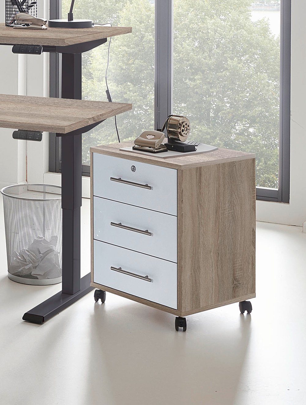 moebel-dich-auf Rollcontainer OFFICE EDITION, Metallgriffe, 1 günstig online kaufen
