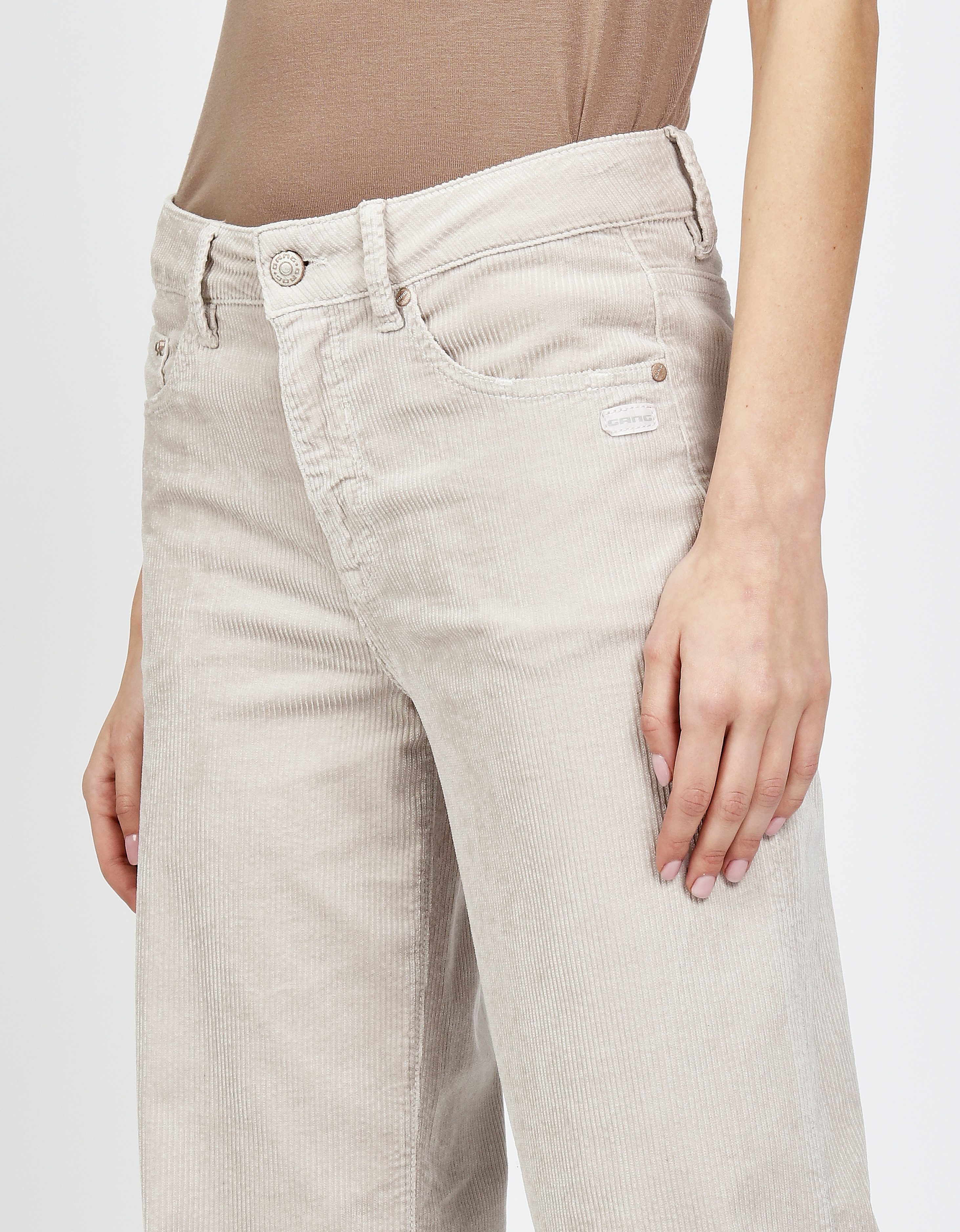 GANG Cordhose 94CARLOTTA LONG im Wide Fit mit geradem Beinverlauf