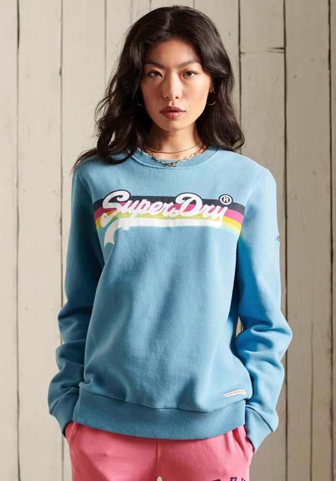 Superdry Kapuzensweatshirt »VL CALI CREW« mit buntem Logodruck online  kaufen | OTTO
