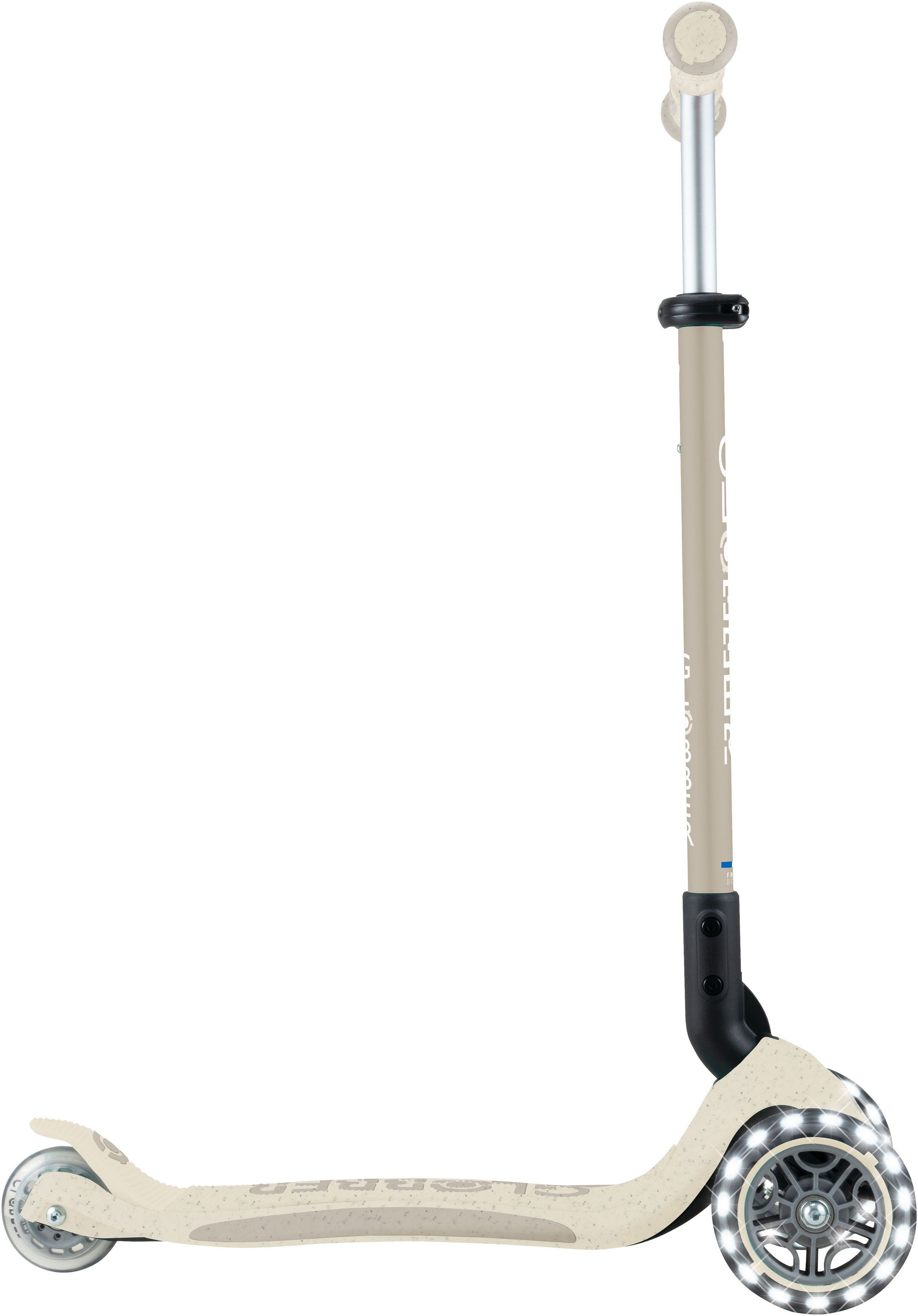 Globber Tretroller GO-UP DELUXE LIGHTS ECO 360, mit Leuchtrollen, Aufsitzrad mit Schubstange, Laufrad und Scooter