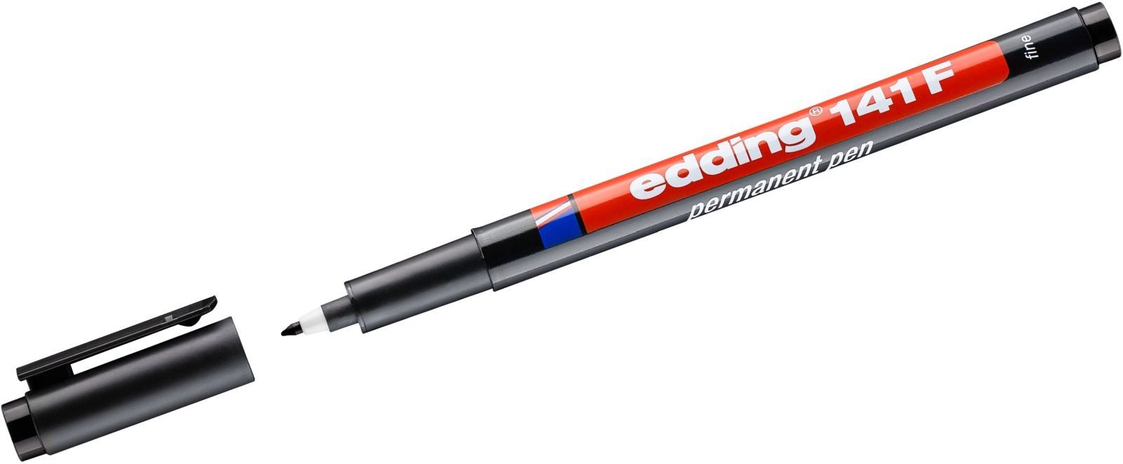 edding Folienstift Permanent Pen edding 141 F 0,6mm Schwarz (10 Stück)