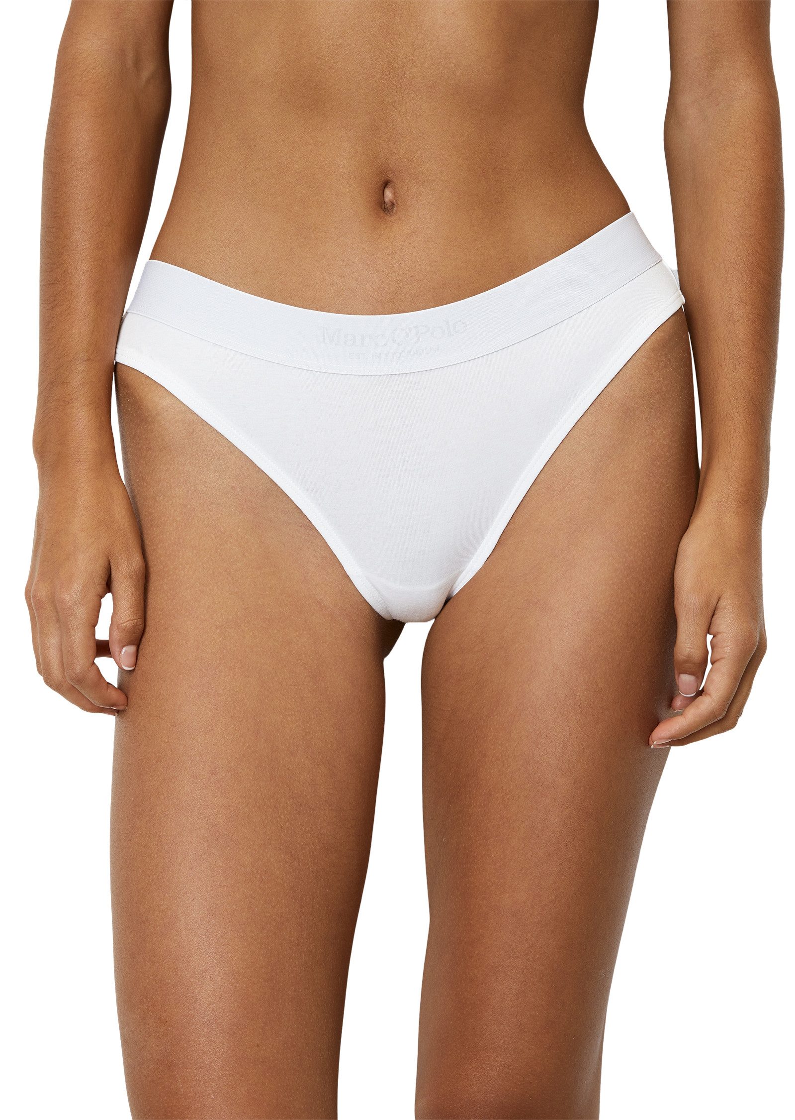 Marc O'Polo String Essentials (3er Pack) mit dezentem Logo-Detail