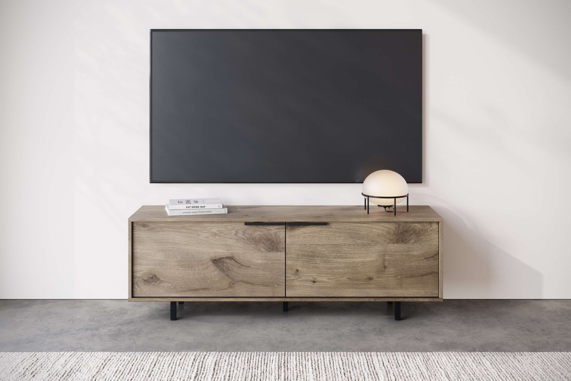 INOSIGN Lowboard "Dinant" TV-Kommode mit 2 Klappen, Kabeldurchführung, Brei günstig online kaufen
