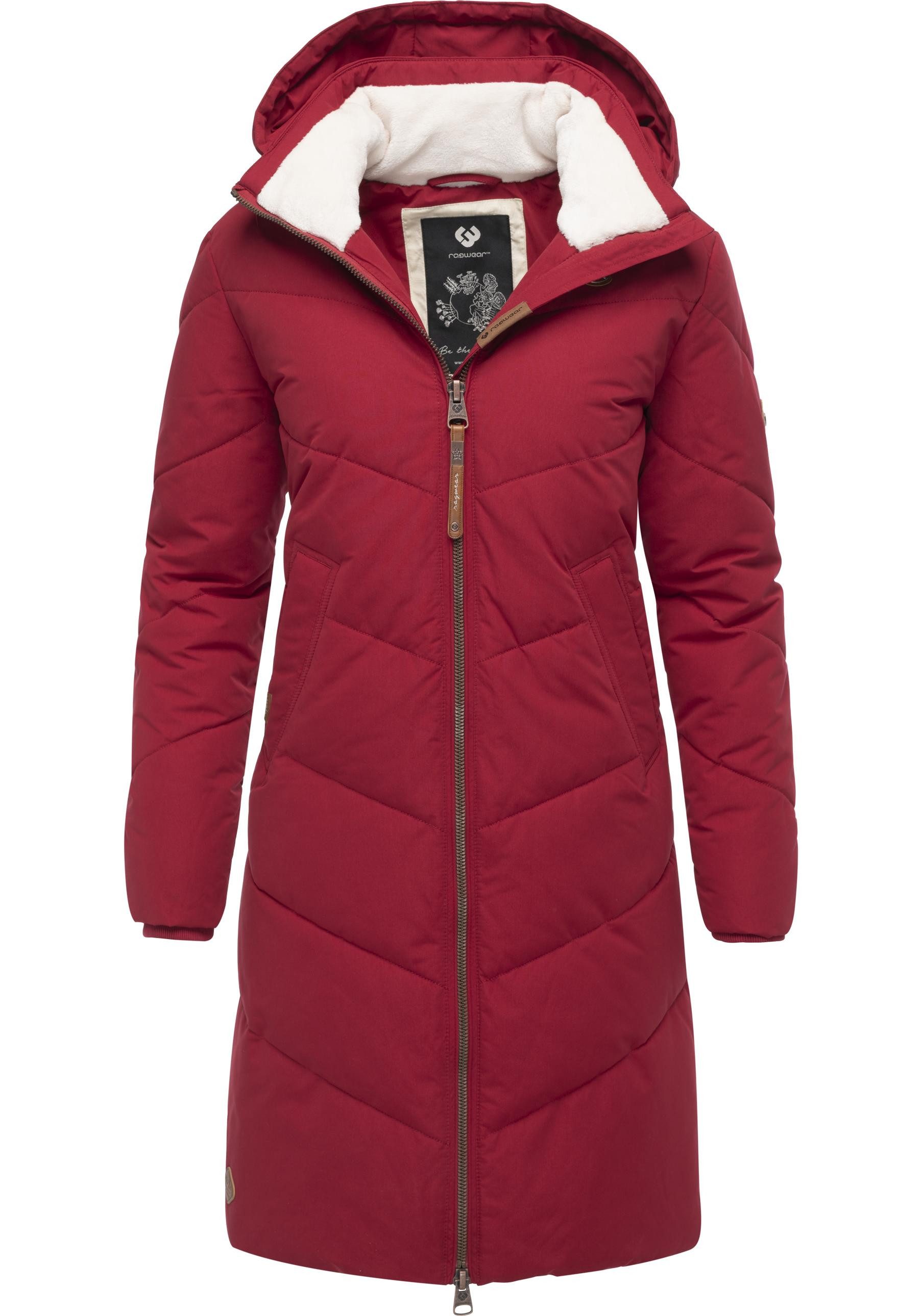 Ragwear Wintermantel Rebelka wasserdichter Winterparka mit abnehmbarer Kapuze