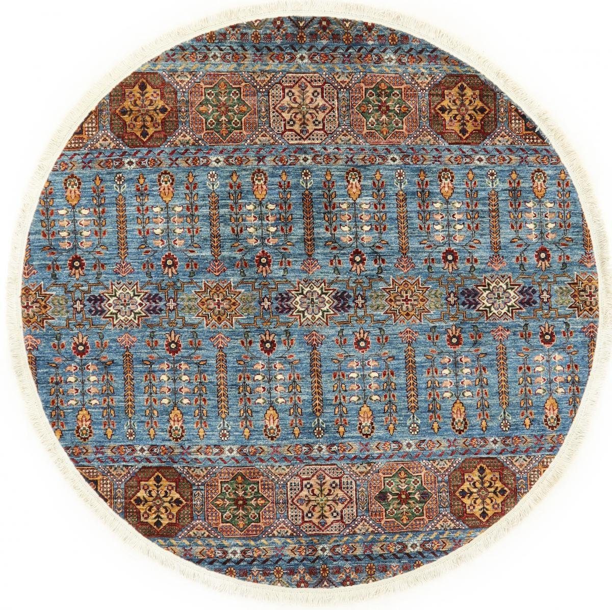 Orientteppich Arijana Shaal 168x166 Handgeknüpfter Orientteppich Rund, Nain Trading, rund, Höhe: 5 mm