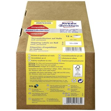 Avery Zweckform Etiketten Avery Zweckform Rollen-Etiketten, Paketaufkleber