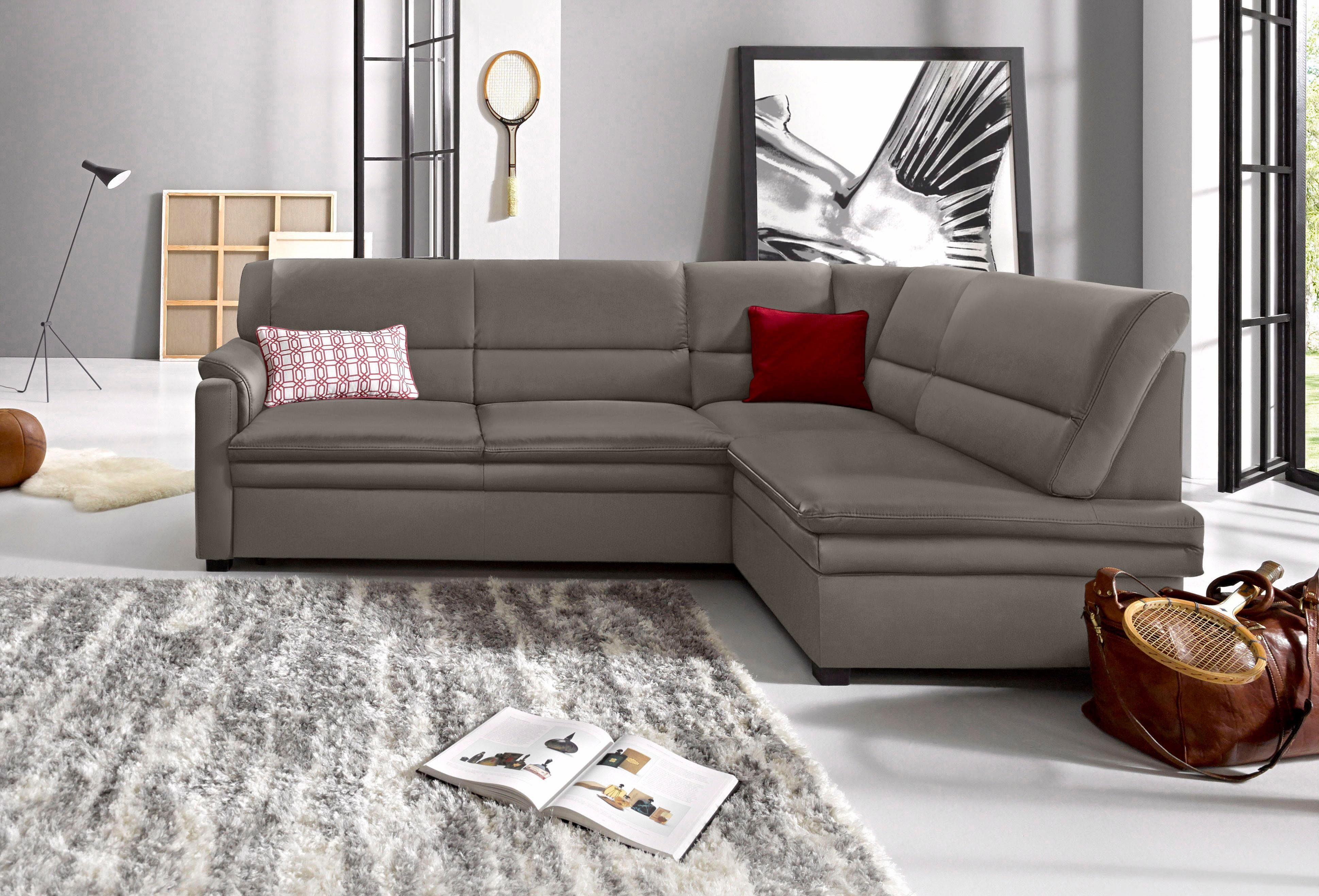 sit&more Ecksofa Pisa L-Form, mit Federkern, günstig online kaufen