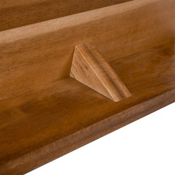axentia Magnet-Messerblock (1tlg), Akazienholz magnetisch Messerhalter Holzblock