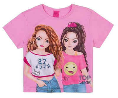 TOPModel T-Shirt Top Model Lexy Liv T-Shirt Kurzschnitt pink frosting (1-tlg)