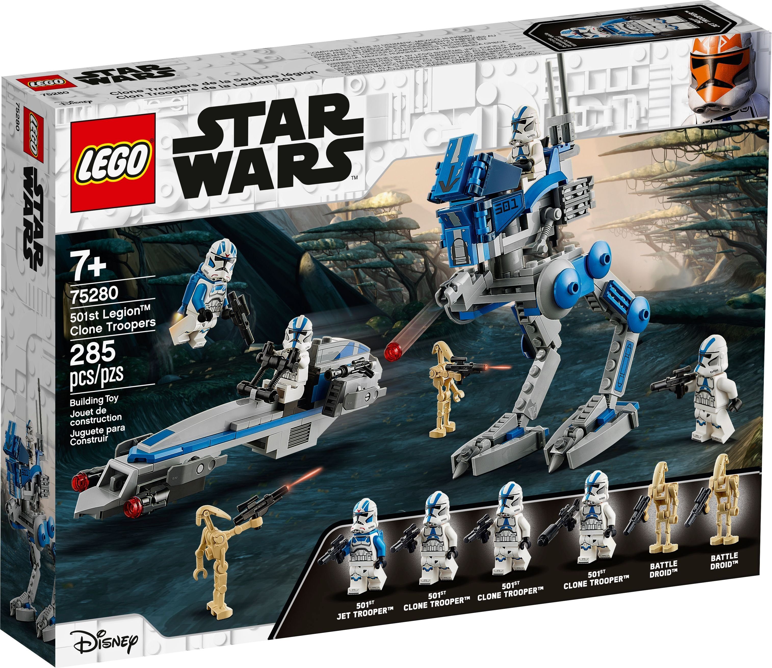 LEGO® Konstruktionsspielsteine LEGO® Star Wars™ - Clone Troopers™ der 501. Legion, (Set, 285 St)