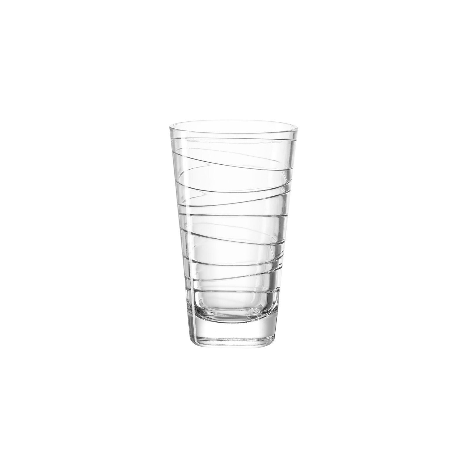 LEONARDO Glas Vario Struttura Trinkglas 280 ml, Glas