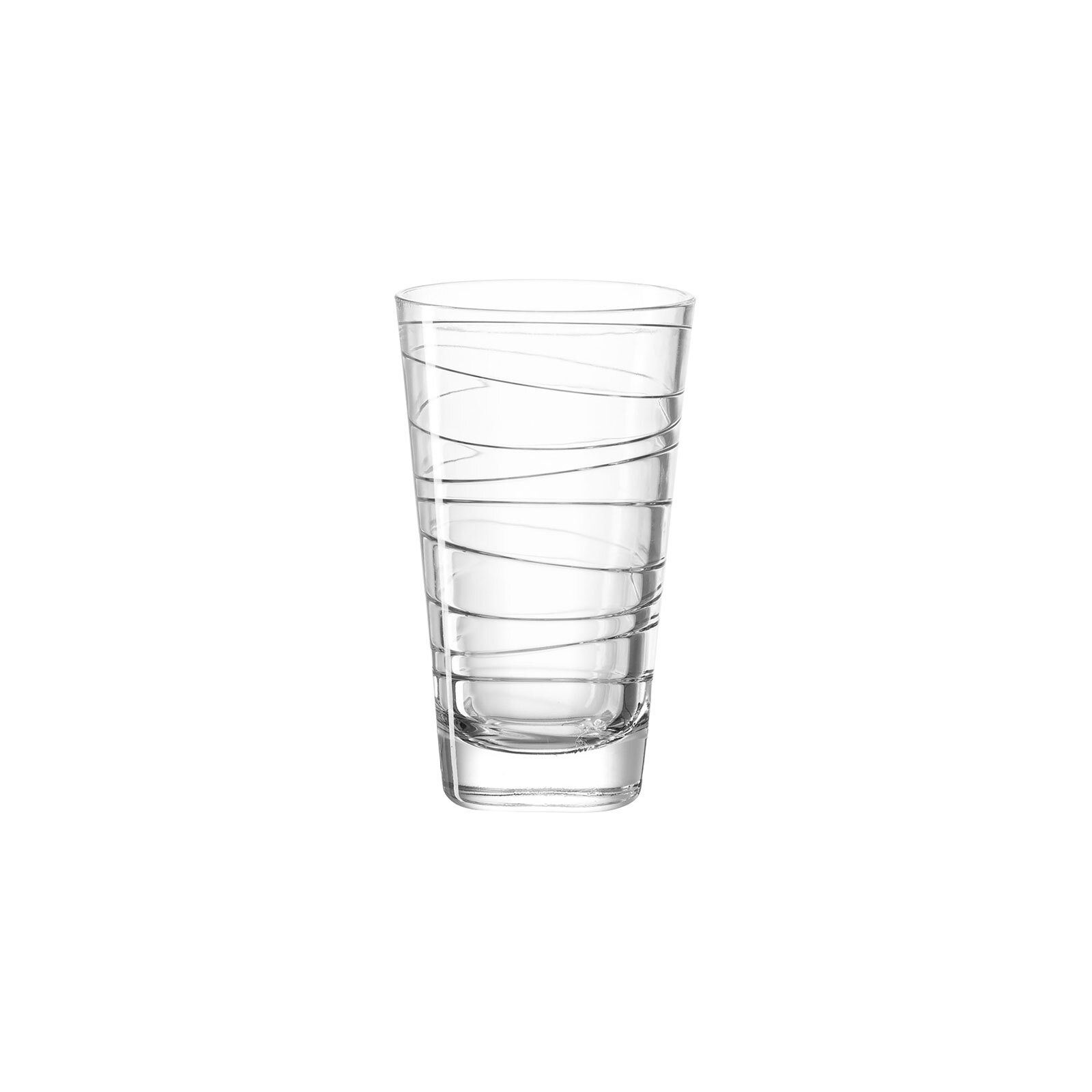 LEONARDO Glas Vario Struttura Trinkgläser 12er Set, 12-tlg., Glas