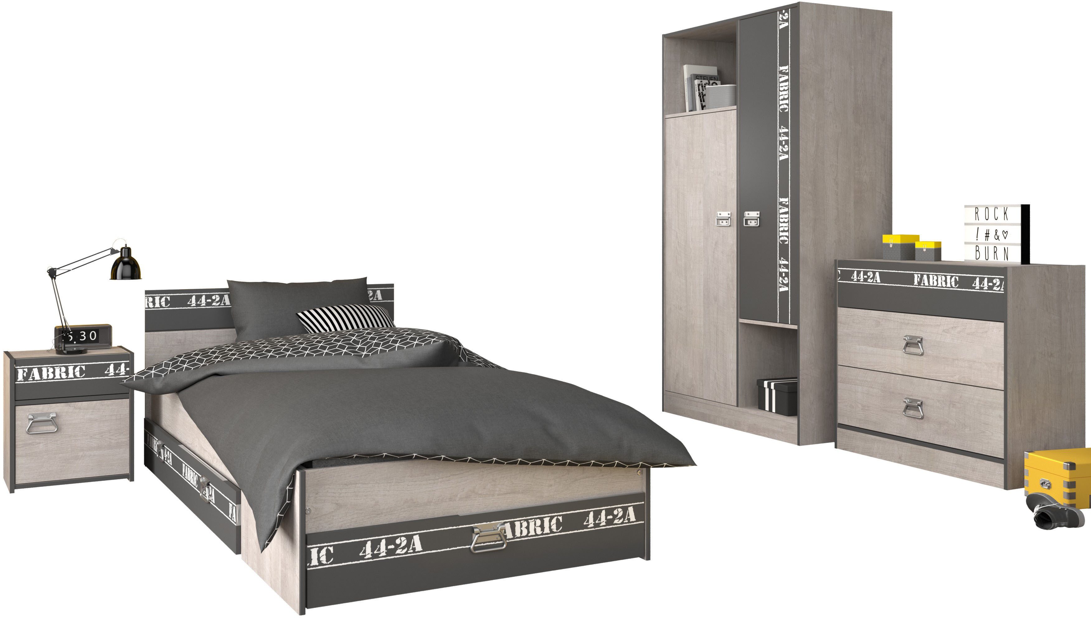 Parisot Jugendzimmer-Set, (Set, 5-tlg)