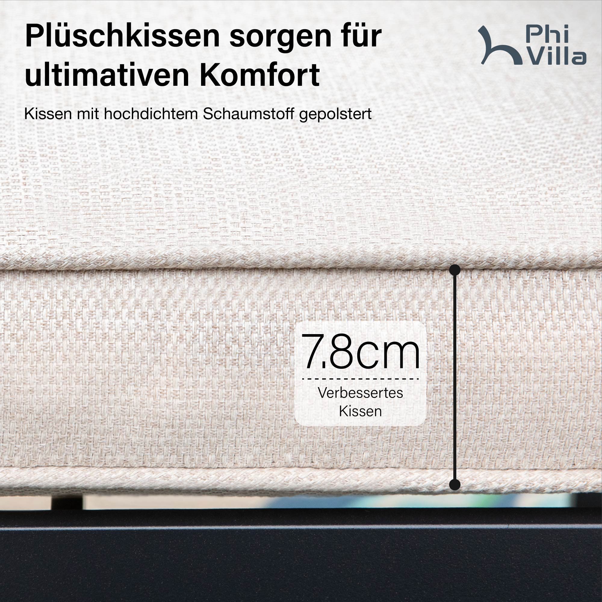 PHI VILLA Garten-Essgruppe, (Gartenmöbel Set Outdoor günstig online kaufen