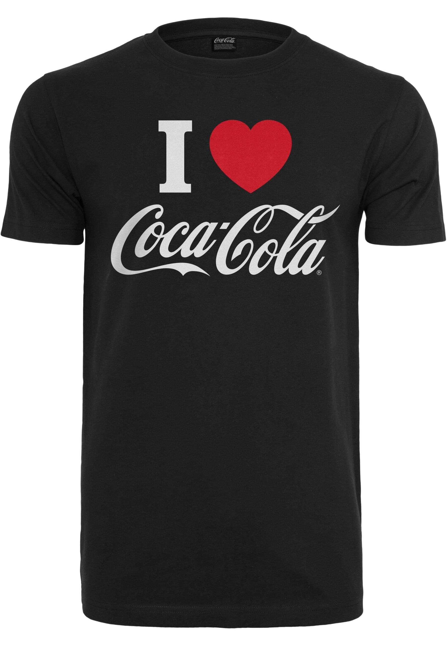 Merchcode T-Shirt Herren Coca Cola I Love Coke Tee (1-tlg) black