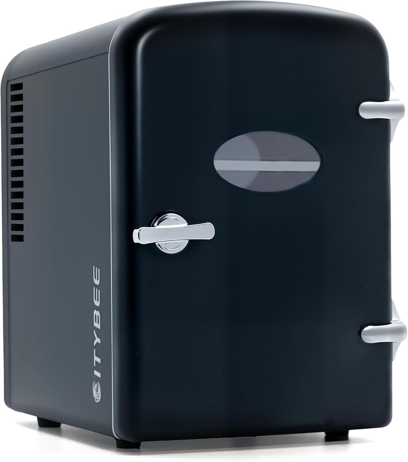 Kühlbox 4L Fridge- Rosa/Schwarz/Weiß Kühlschränke Leise für Getränke 12V 230V