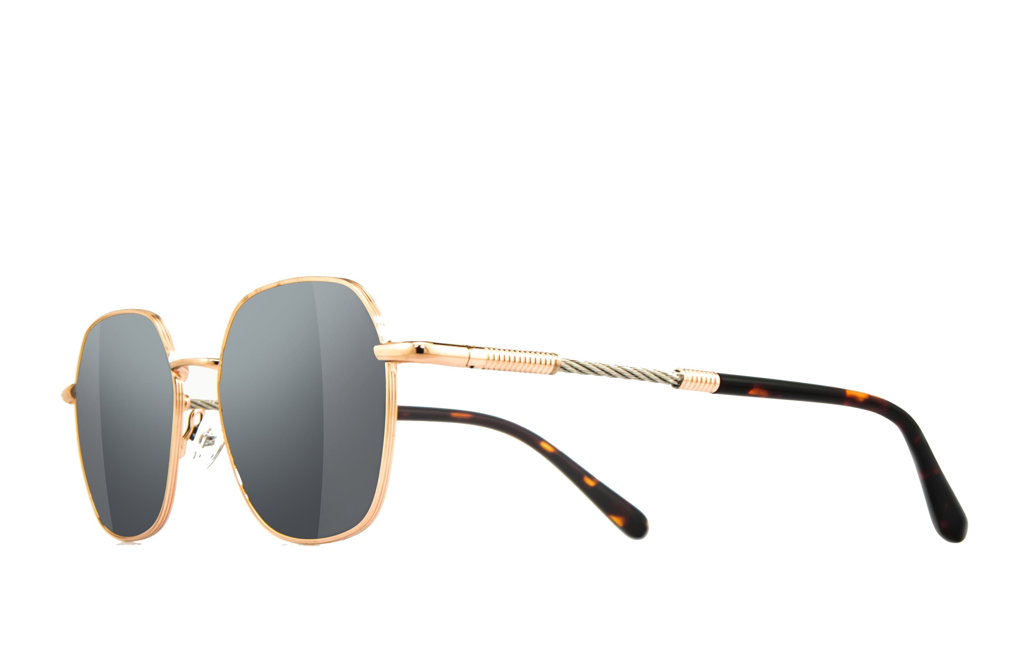 Sonnenbrille EYEWEAR HLT® Flex-Scharniere BTE002go-a Qualitätsgläser, BERTONI