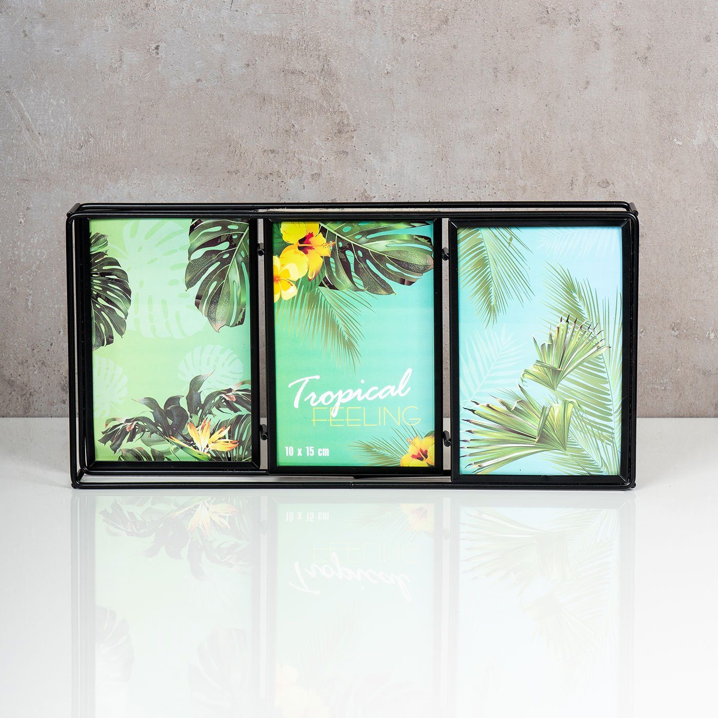 Levandeo® Bilderrahmen Collage, Bilderrahmen 3D Schwarz günstig online kaufen