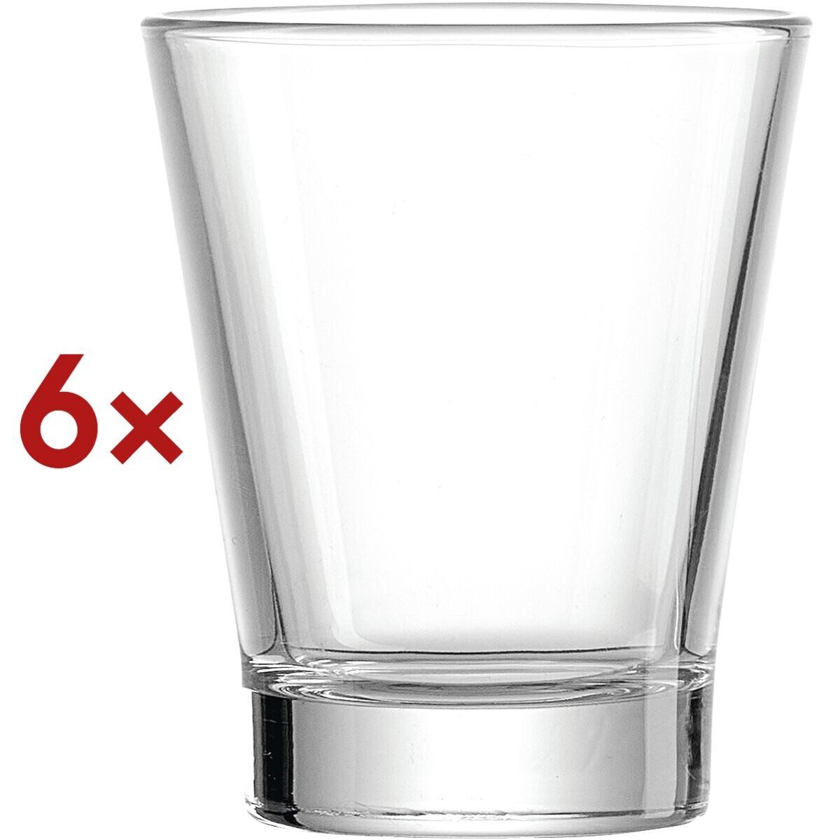 Ritzenhoff & Breker Gläser-Set Caffeino, 6-tlg., Glas, 90 ml, hohe Glasstärke