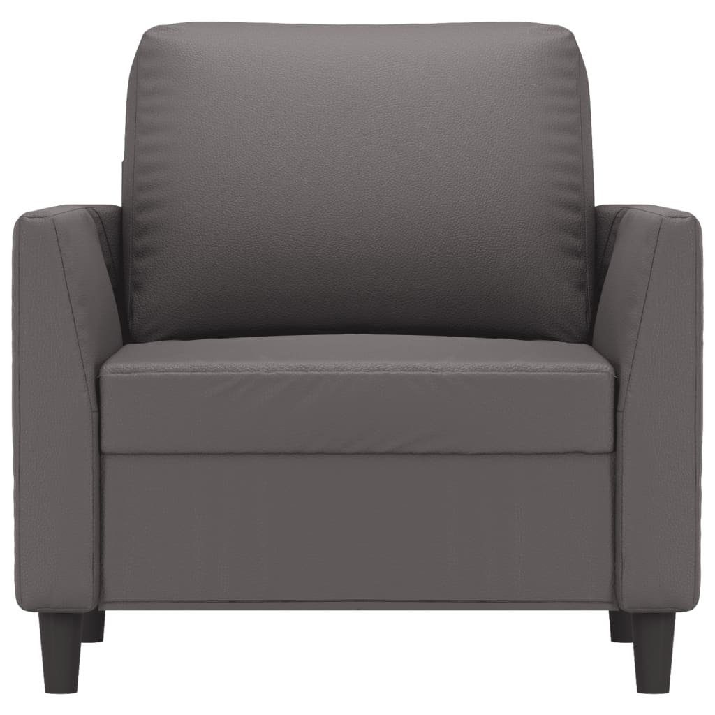 vidaXL Kunstleder Grau cm 60 Sofa Sessel