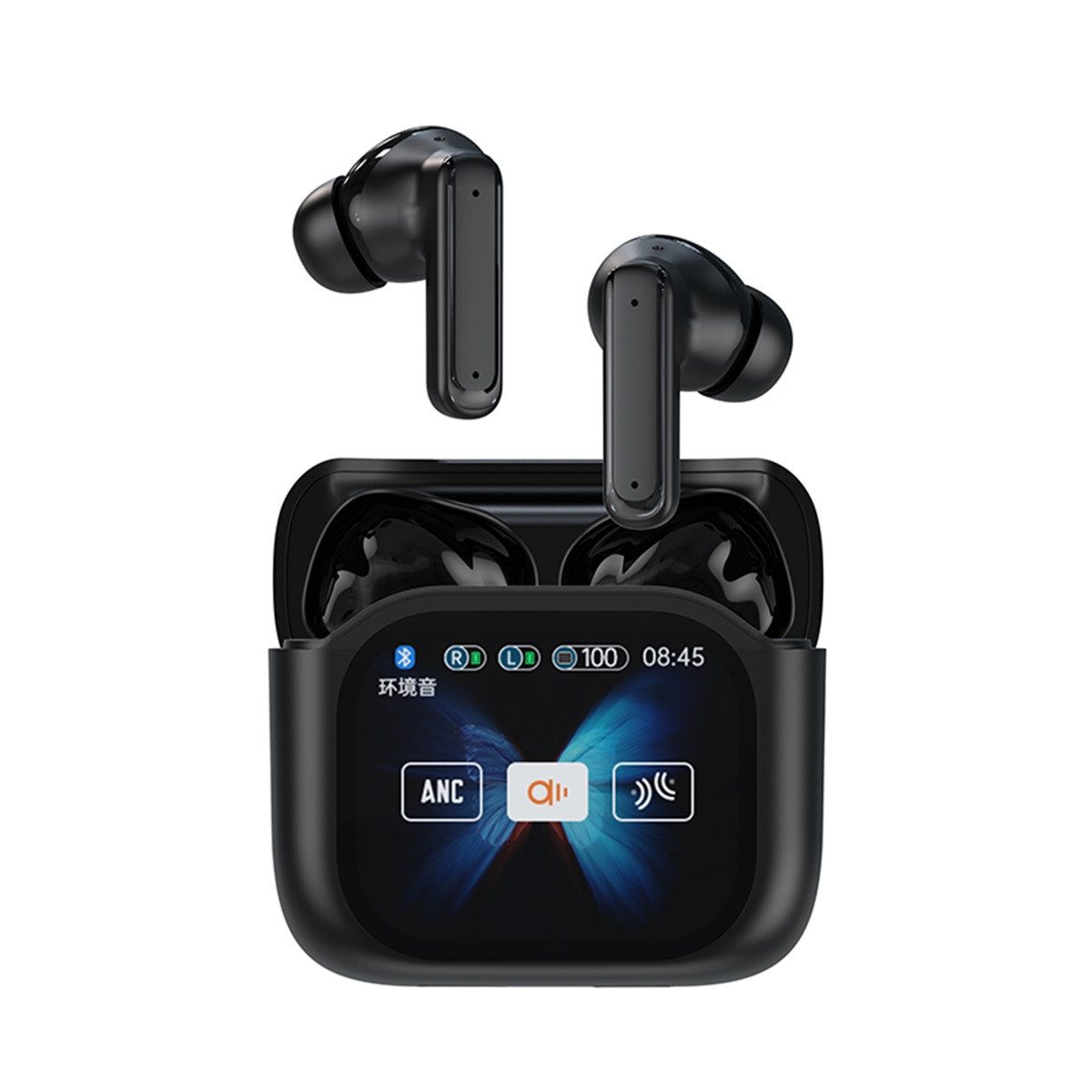 DOPWii Übersetzer Kopfhörer,KI Übersetzer Kopfhörer,Translator Earbuds Kopfhörer (300mAh, BT5.4, AI Übersetzungs Earbuds, ANC, 300mAh Case, 155 Sprachen,EQ-Soundmodi)