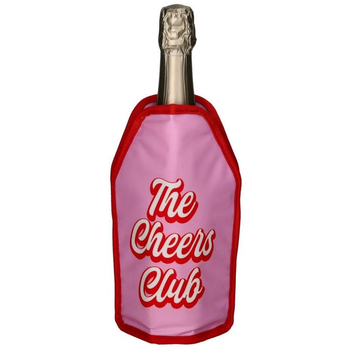 Giftcompany Wein- und Sektkühler Kühlmanschette Weinkühler Froid The Cheers Club Rosa