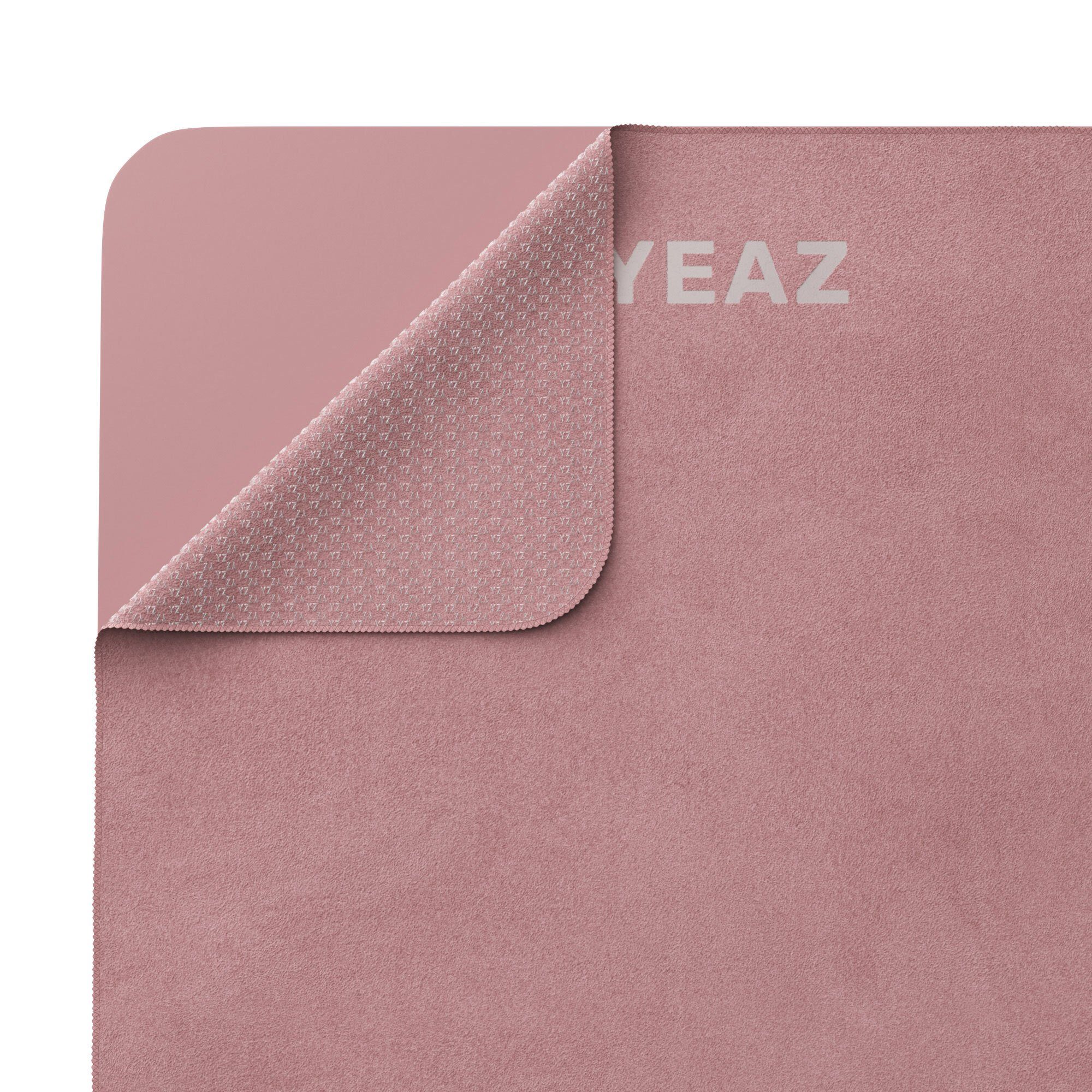 YEAZ Yogamatte CARESS set - handtuch & matte pink