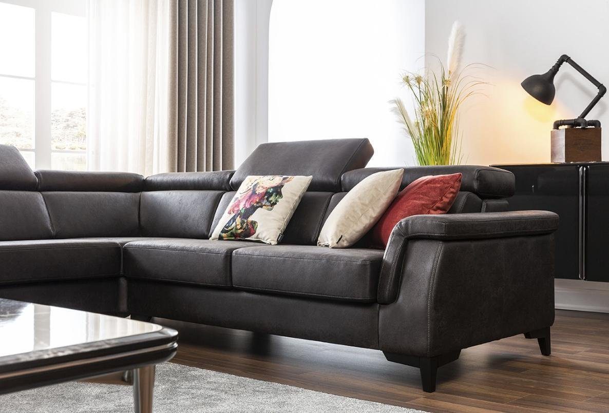 In Couch Sessel JVmoebel Bettfunktion, Ecksofa Europe Möbel L-Form Made Sofagarnitur Ecksofa