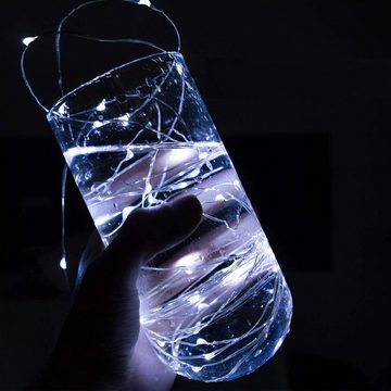 GelldG Lichterkette Fairy Lights Plug in, Wasserdicht Glühwürmchen Lichter