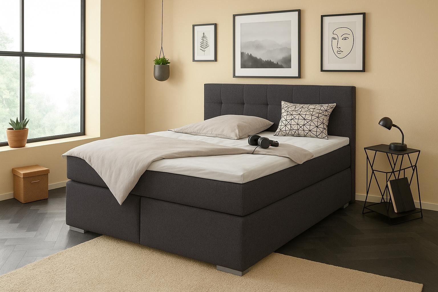 A&J MöbelLand GmbH Boxspringbett TOM mit günstig online kaufen