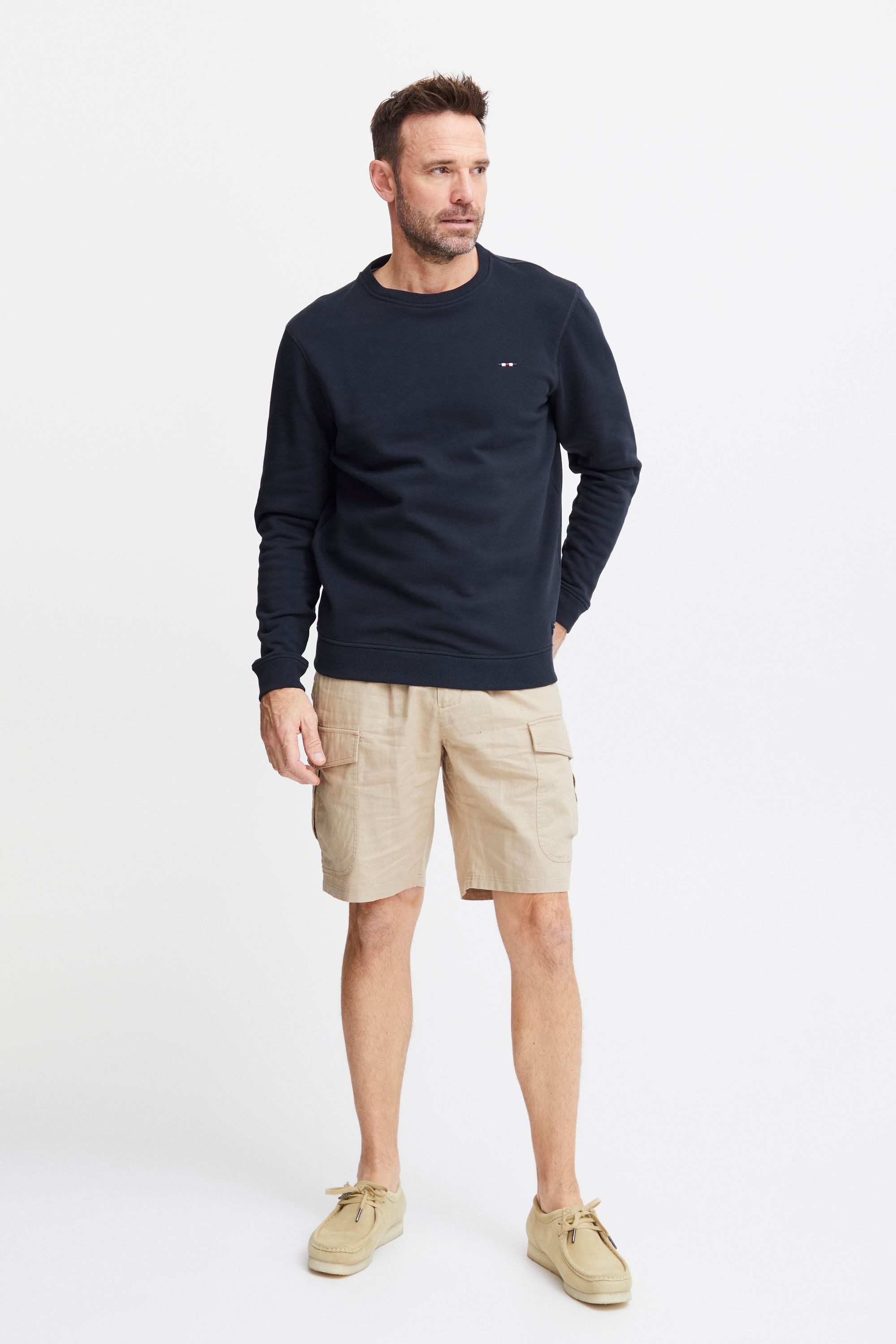 FQ1924 Rundhalspullover FQWilliam Stilvoller Rundhalspullover günstig online kaufen