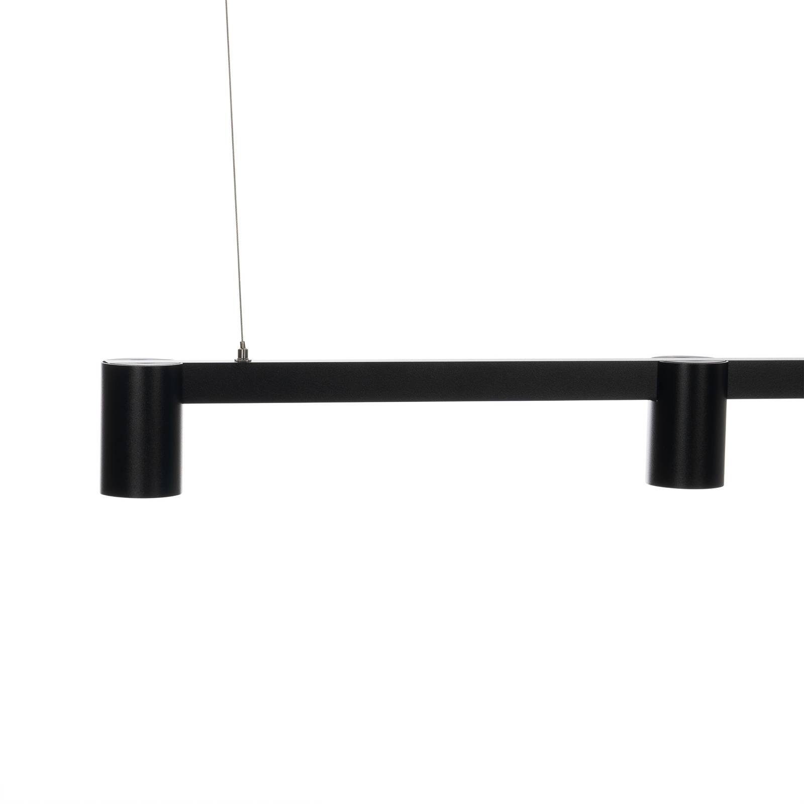 Arcchio Leuchtmittel Modern, GU10, Deckenlampe Aluminium, Brinja, 3 Hängeleuchte inklusive, nicht flammig, Kunststoff, Schwarz, dimmbar,