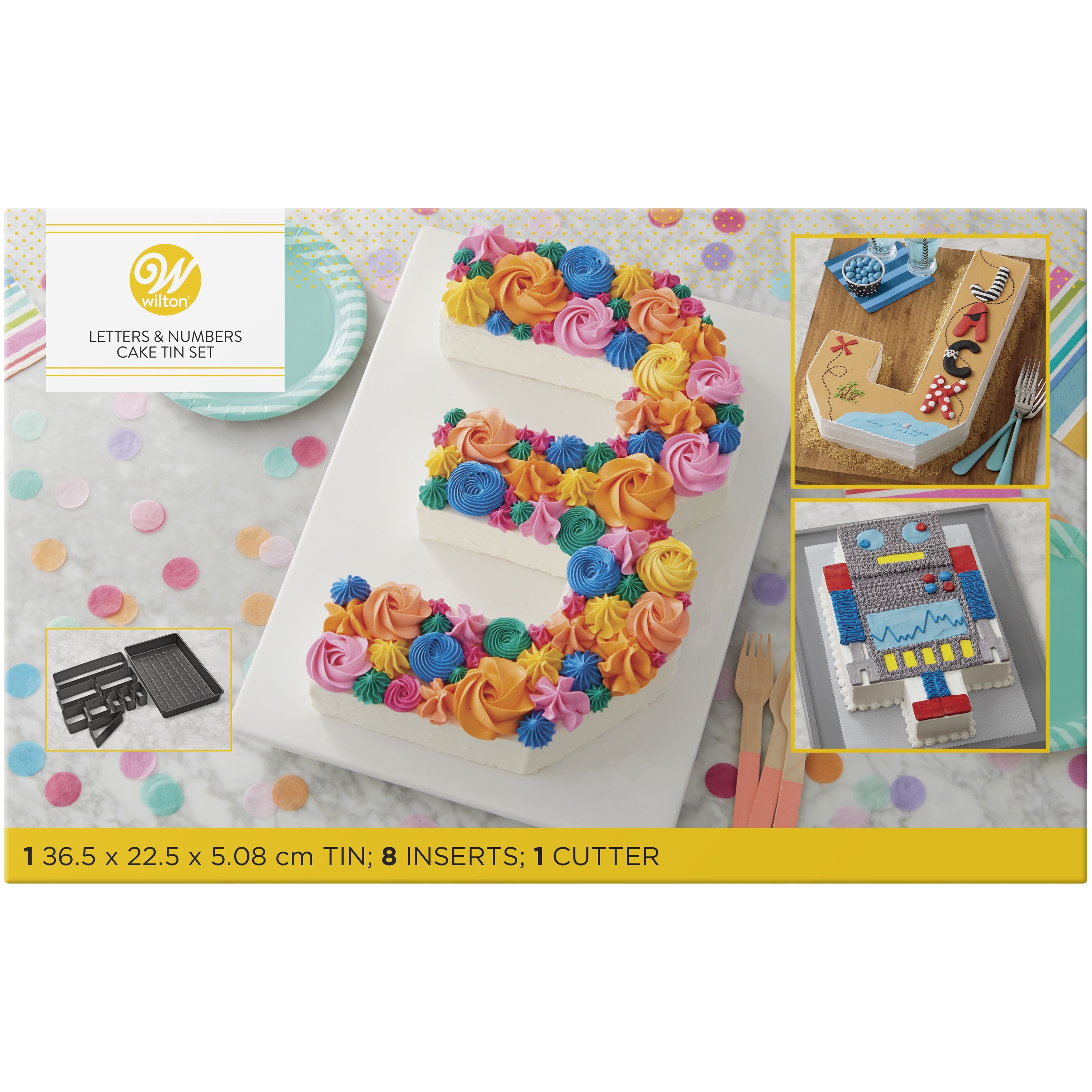 Wilton Backform Wilton Backform Celebrations Numbers & Letters, (10-tlg)