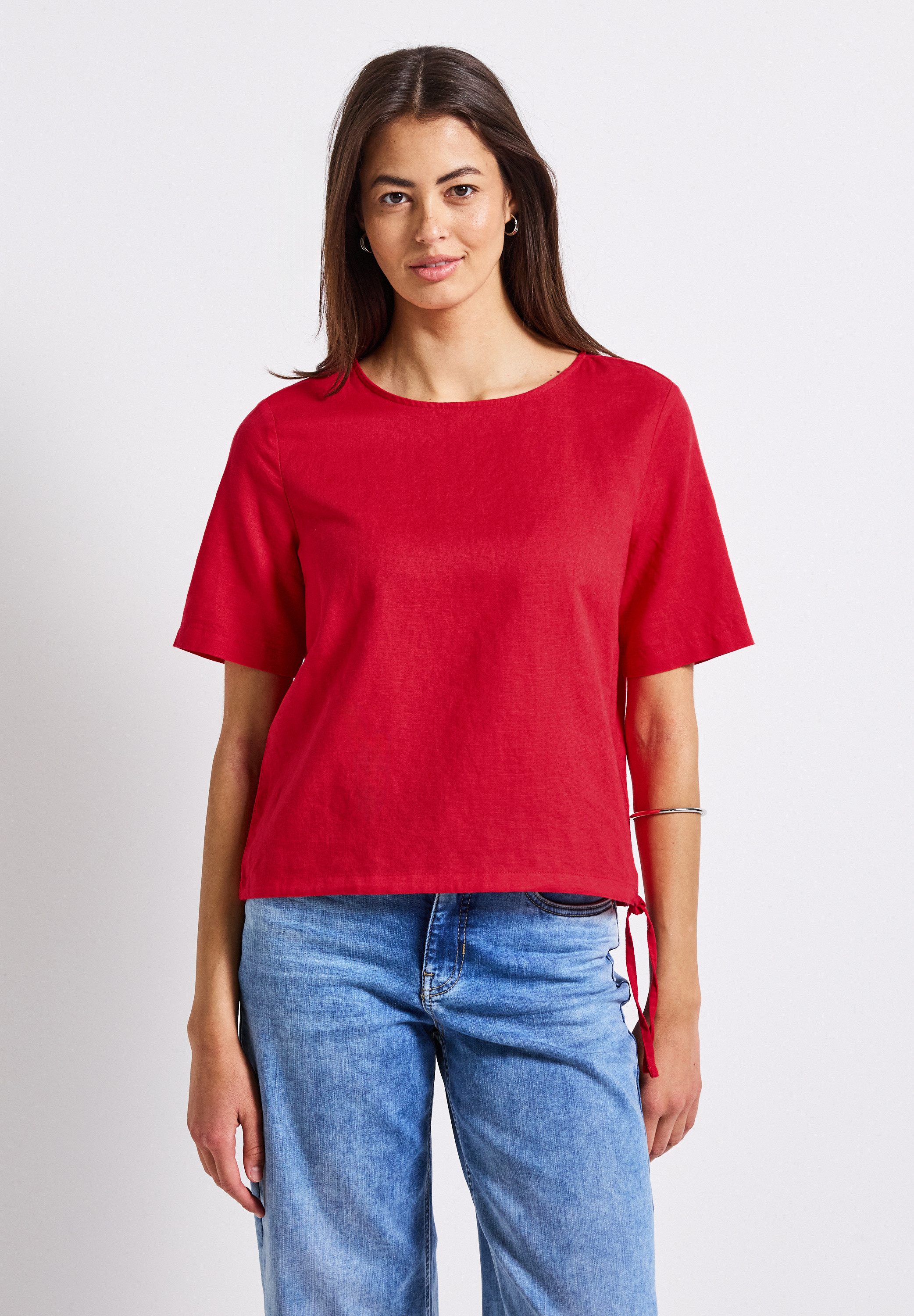 STREET ONE Shirtbluse mit Leinenanteil günstig online kaufen