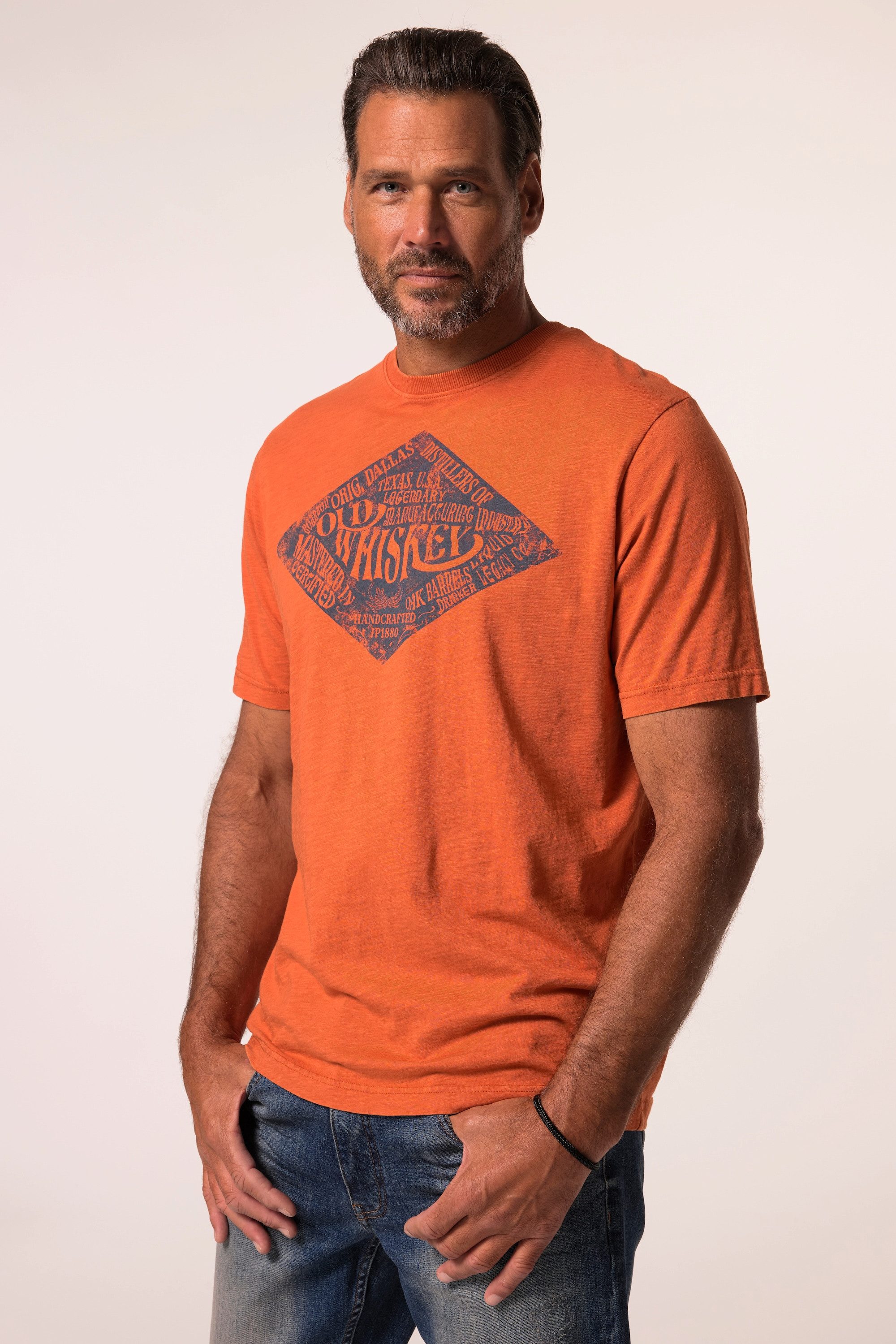 JP1880 T-Shirt JP1880 T-Shirt Halbarm Brustprint günstig online kaufen