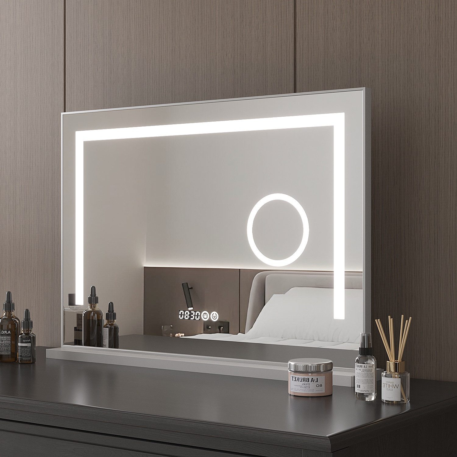 Schminkspiegel Kosmetikspiegel Hollywood Spiegel LED Schminkspiegel 70x50 cm/80x60 cm