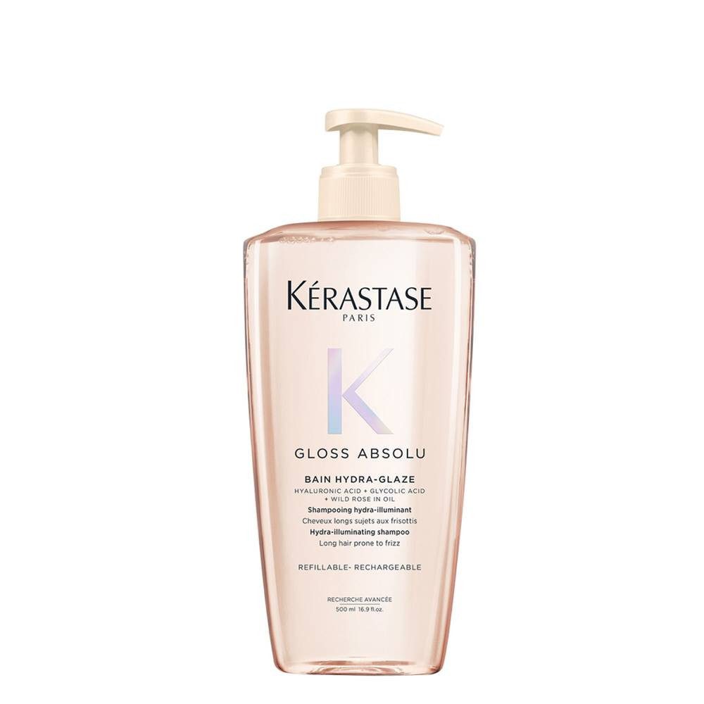 Kérastase Haarshampoo Kérastase Gloss Absolu Bain Hydra Glaze Shampoo 500 ml, 1-tlg., Reduziert Haarbruch sichtbar bereits nach wenigen Anwendungen