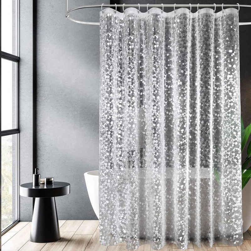 KÜLER Duschschirm Duschschirm, Duschvorhänge, 3D-Duschvorhang, Duschwände, Duschvorhang, Toilettenvorhang für das Badezimmer, wasserdicht, Schimmelresistent