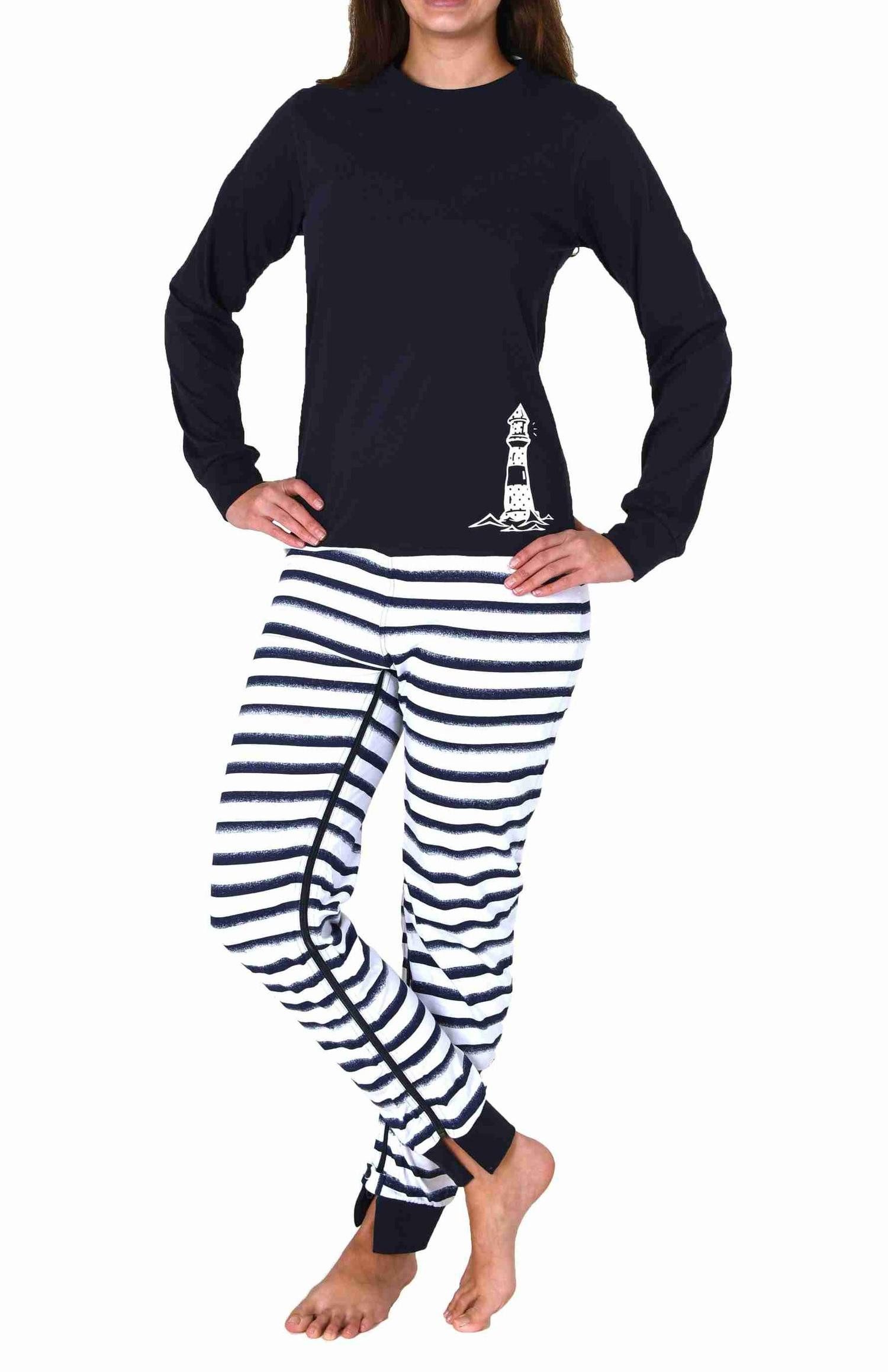 Normann Pyjama Damen Pflegeoverall langarm mit Reißverschluss am Rücken + Bein